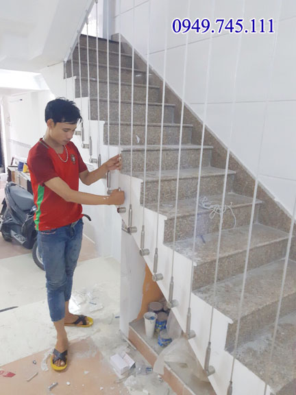 Lắp lưới bảo vệ cầu thang tại Nam Từ Liêm Hà Nội